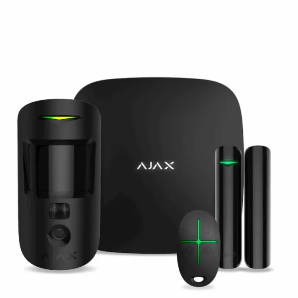 StarterKit Cam Plus комплект охоронної сигналізації Ajax Black