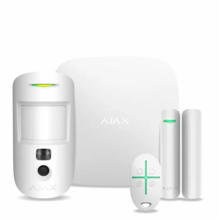 StarterKit Cam Plus комплект охоронної сигналізації Ajax White