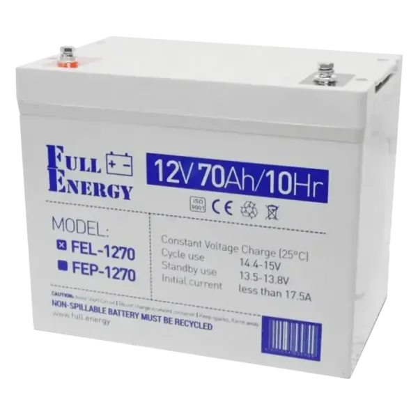 Full Energy FEL-1270 12V 70 Ah Акумулятор гелевий
