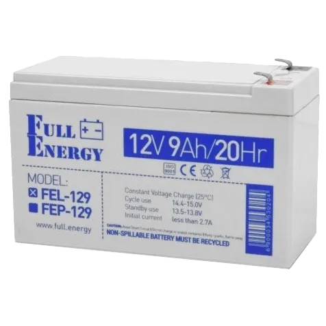 Full Energy FEL-129 Акумулятор гелевий 12В 9А•г