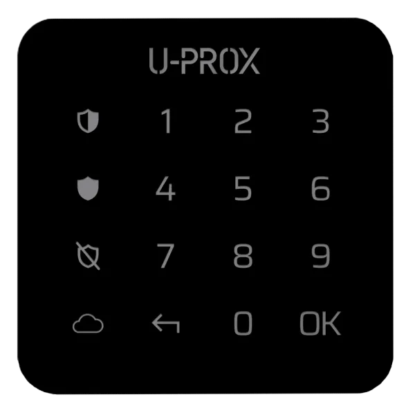 U-Prox Keypad G1 Black Бездротова сенсорна клавіатура для однієї групи