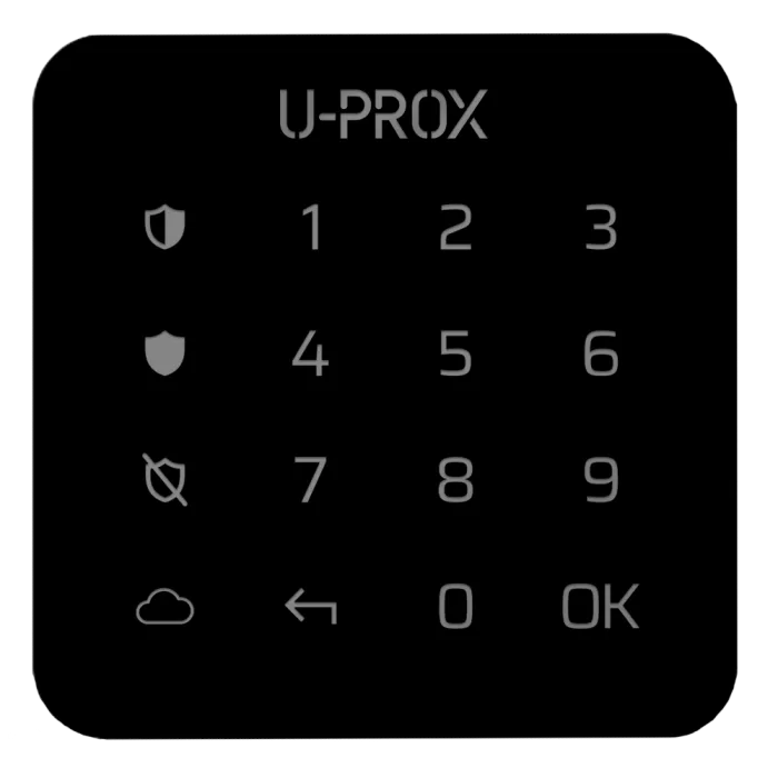 U-Prox Keypad G1 Black Бездротова сенсорна клавіатура для однієї групи