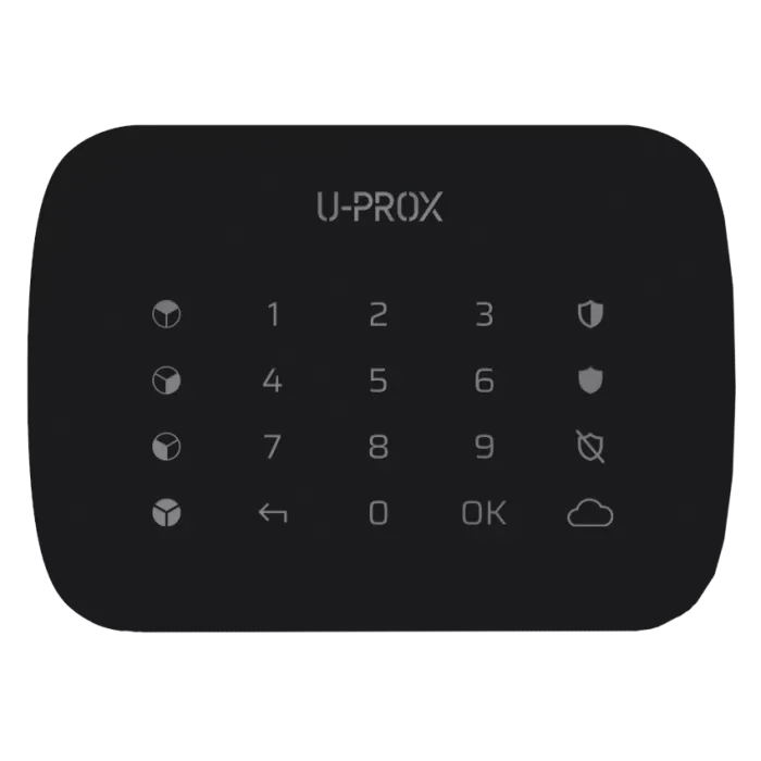 U-Prox Keypad G4 Black Беспроводная сенсорная клавиатура для четырех групп
