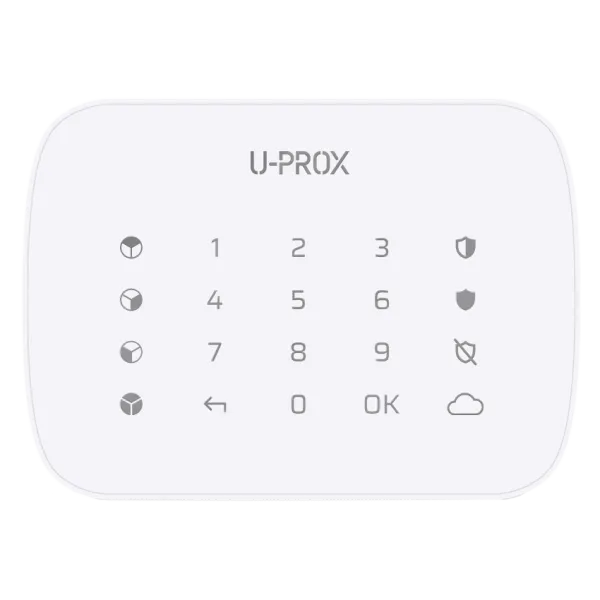 U-Prox Keypad G4 White Бездротова сенсорна клавіатура для чотирьох груп