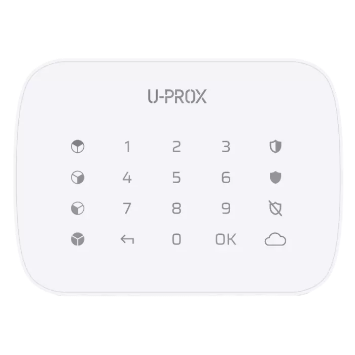 U-Prox Keypad G4 White Бездротова сенсорна клавіатура для чотирьох груп
