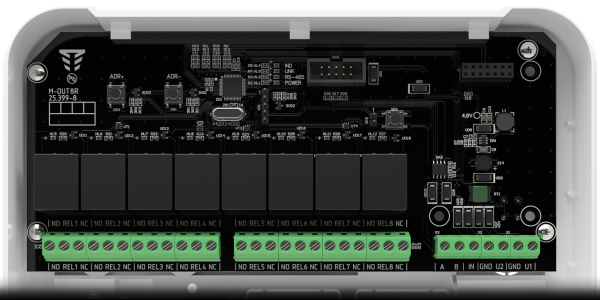 Модуль розширення релейних виходів M-OUT8R